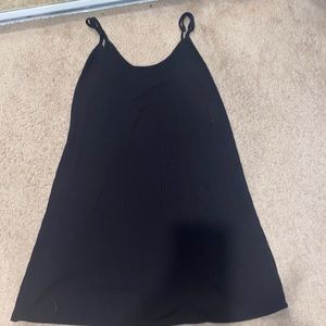 Flowy black tank top dress super cute w mock neck underneath or bikini